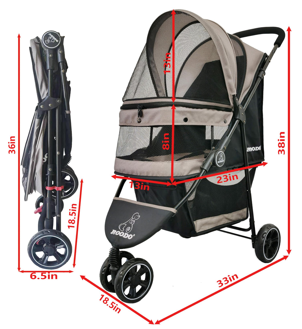 ROODO Escort: dimensiones ampliadas para comodidad de mascotas pequeñas y medianas