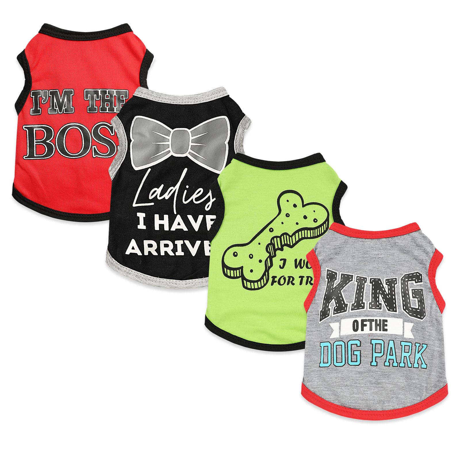 Conjunto con patrón de lazo para perros pequeños: estilo versátil para diario y fiestas.