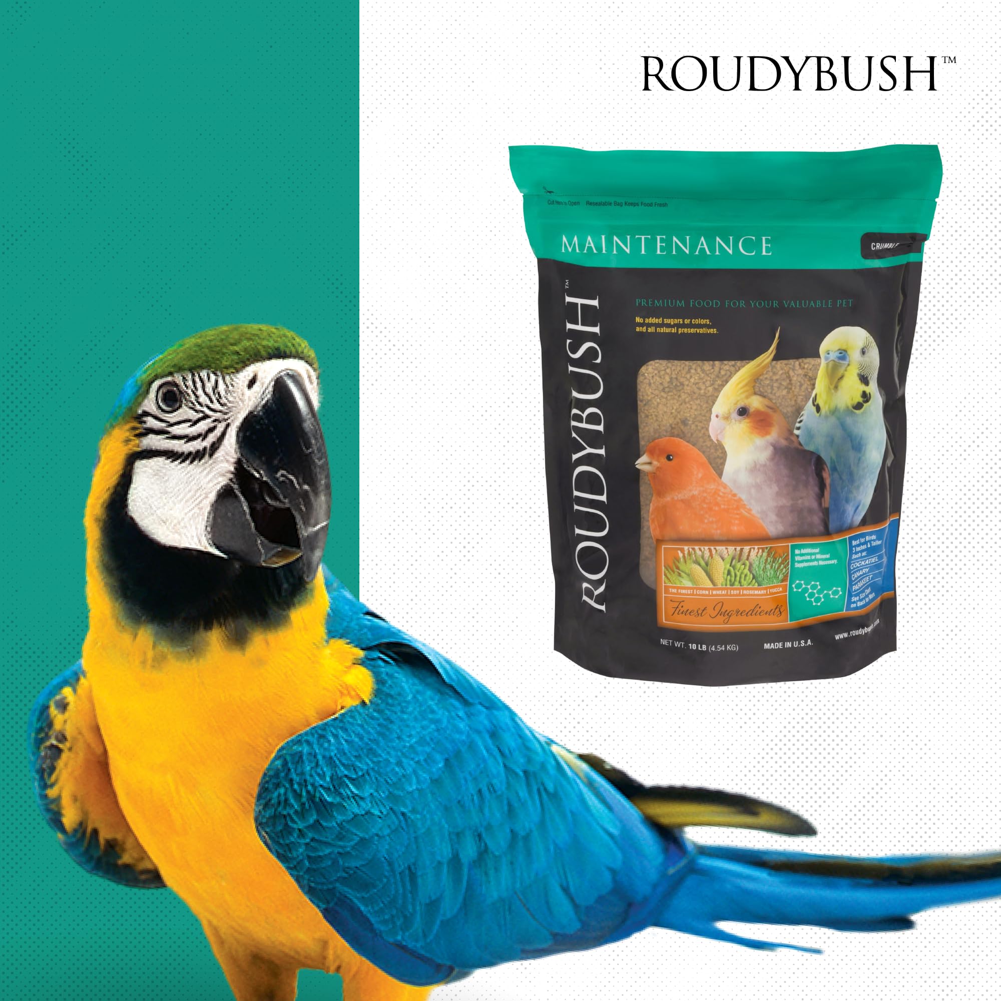 RoudyBush uso diario en casa facilita la alimentación estable de aves.