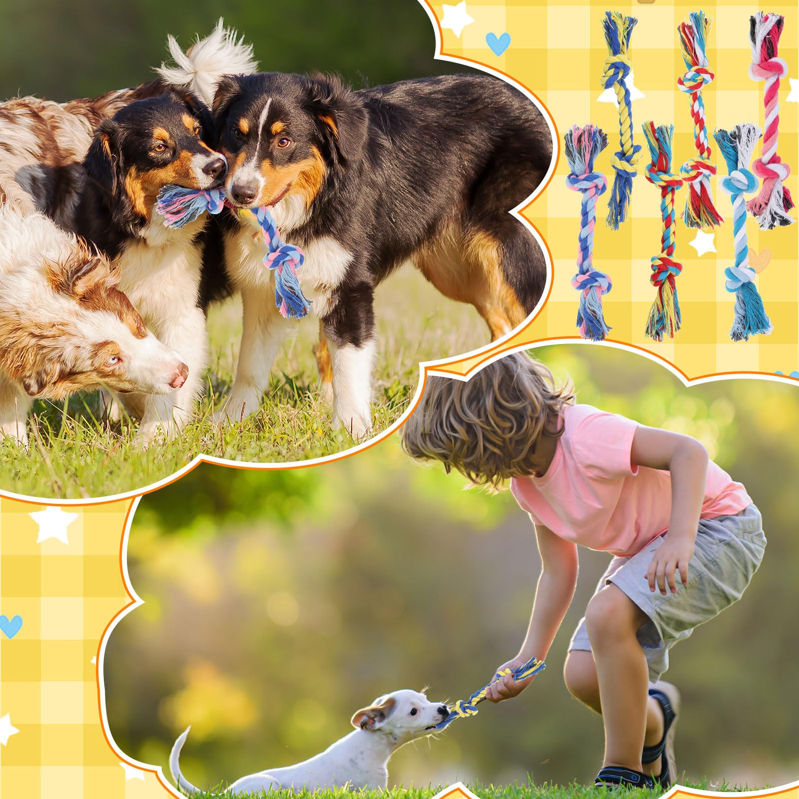 RoundFunny juguete cuerda para perros de todos los tamaños