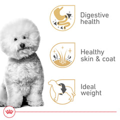 Royal Canin Bichon Frise Adult, digestión saludable con proteínas de calidad.