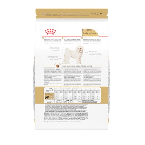 Royal Canin Bichon Frise Adult, croquetas con forma especial para mordida pequeña.