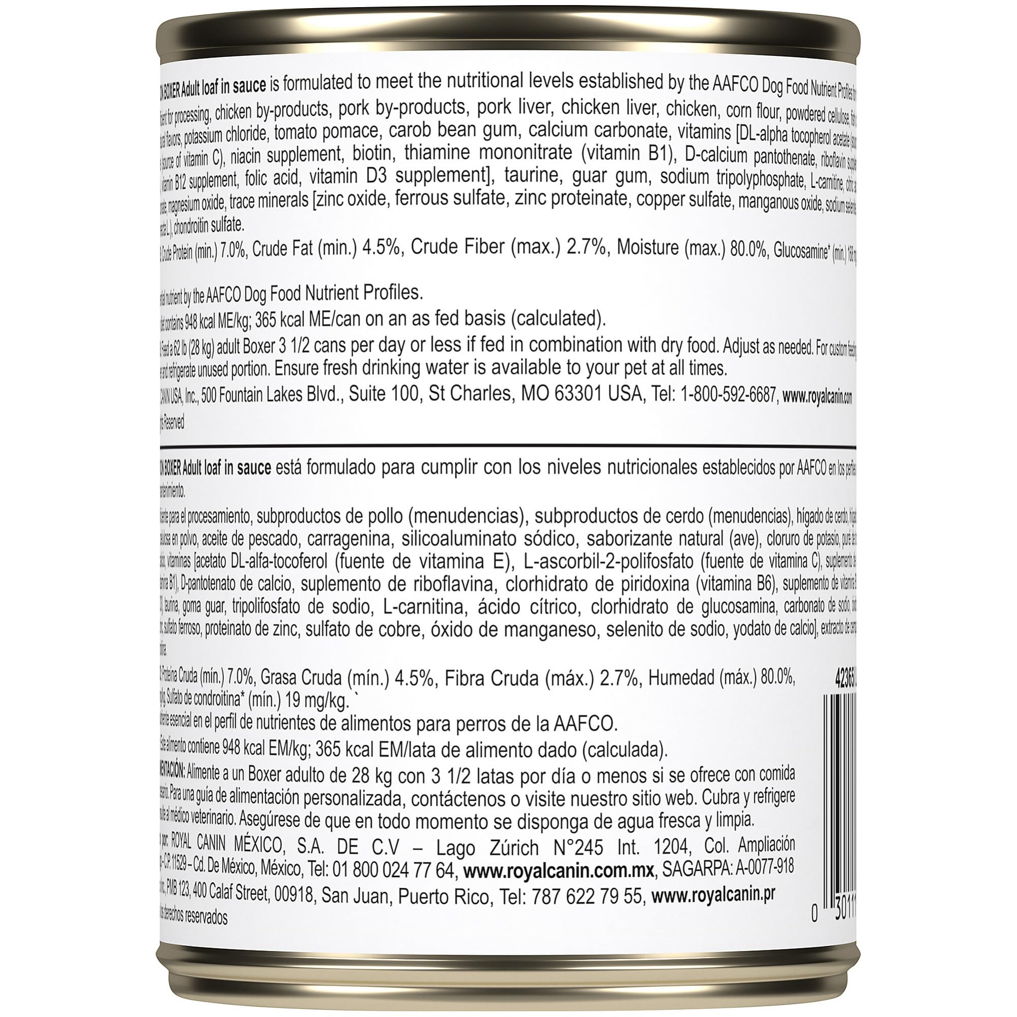 Royal Canin Boxer Adult, uso diario con presentación de 12 latas para Boxers grandes