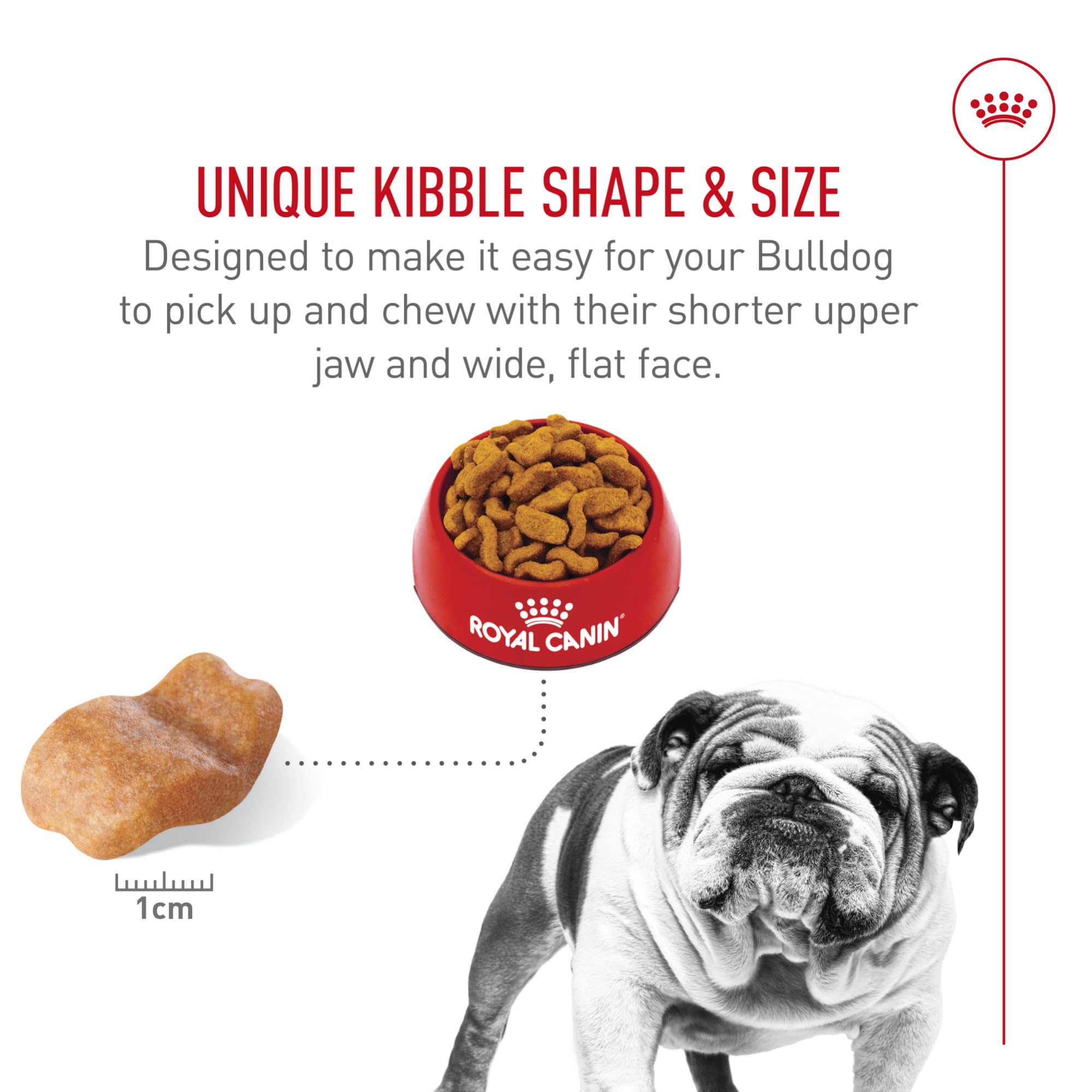 Royal Canin Bulldog Adult: fibra y carbohidratos de calidad para heces estables.
