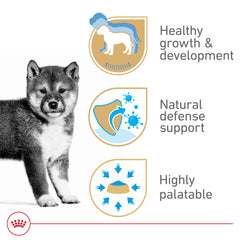 Royal Canin Cachorro Nutricion para Crecimiento, mezcla equilibrada de nutrientes clave.