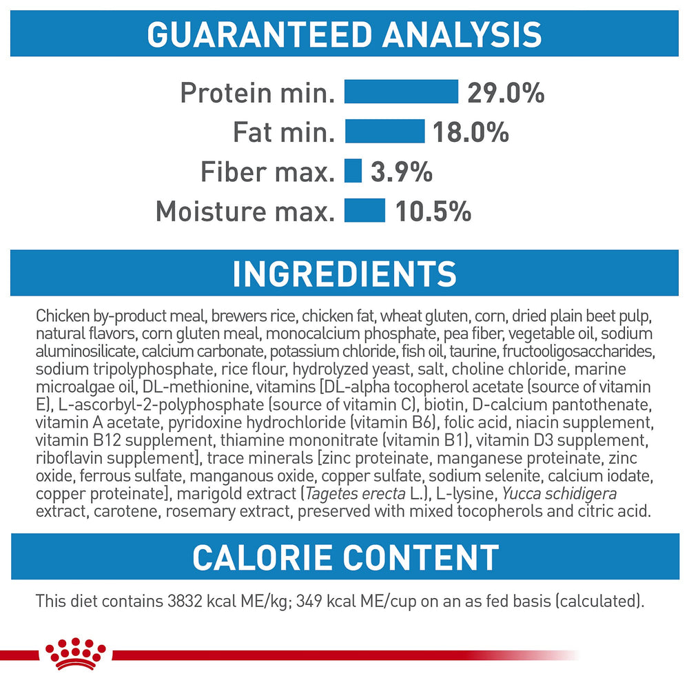 Royal Canin seguridad y calidad para nutrición precisa de cachorros.