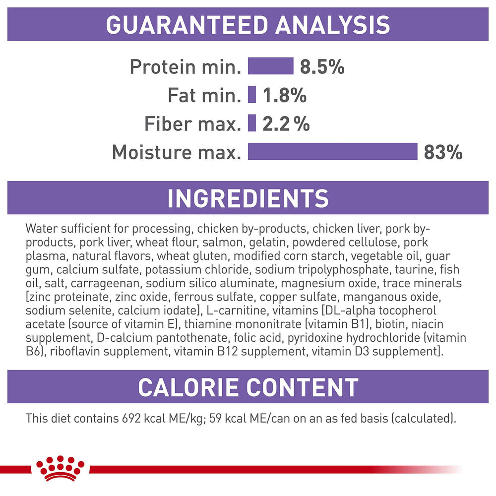 Trozos en salsa para gatos esterilizados; Royal Canin ofrece sabor y nutrición en cada porción.
