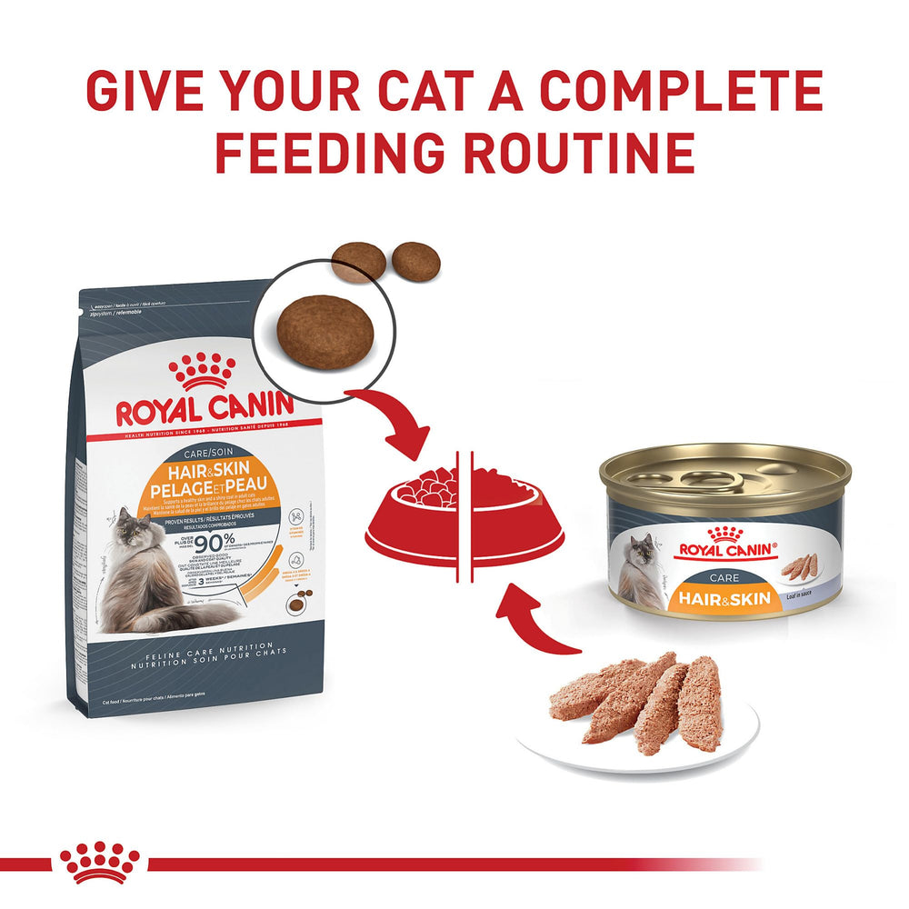 Royal Canin Hair & Skin Care ayuda a reducir caspa en gatos.