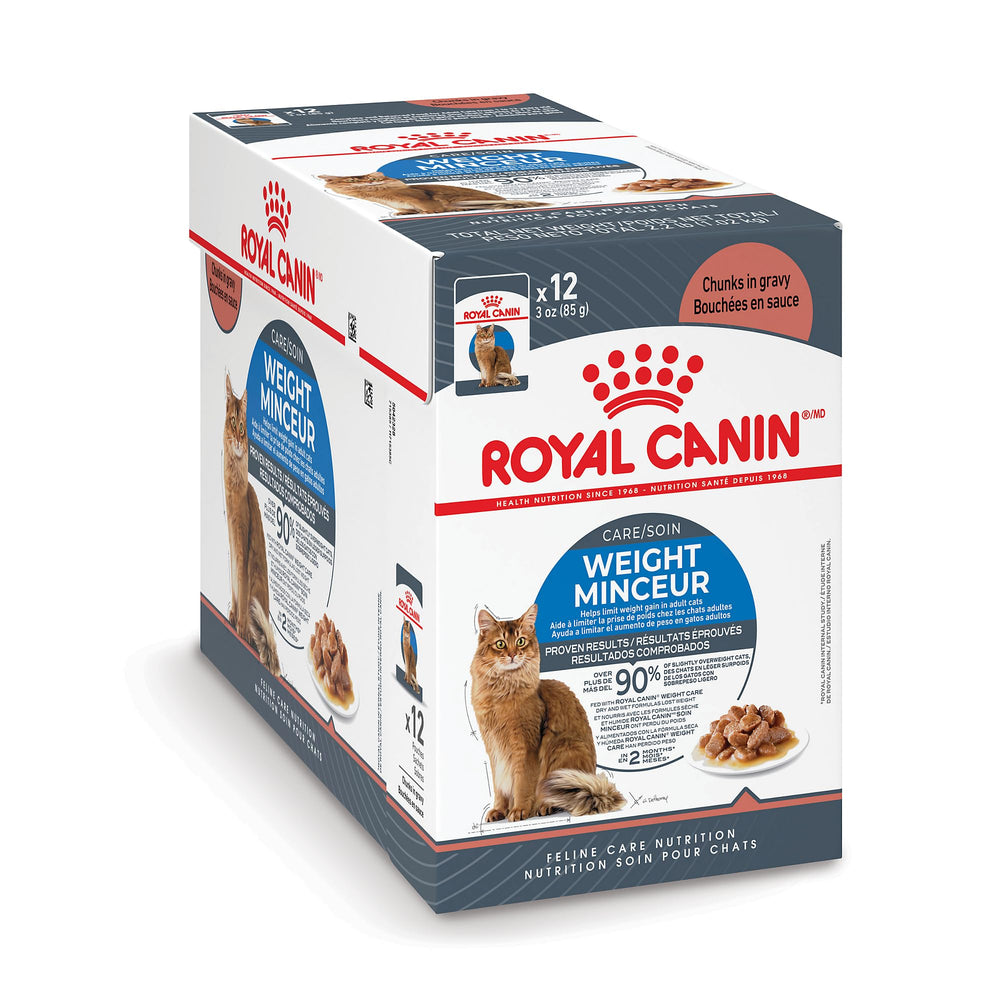 Royal Canin Cuidado de Peso: bolsa con trozos en salsa para control de peso