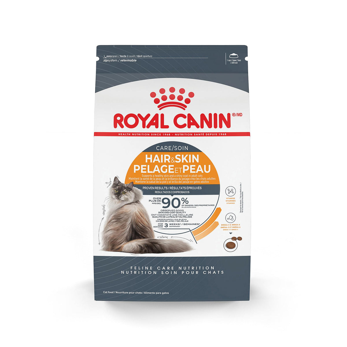 Royal Canin Hair & Skin Care para gatos, cuidado del pelo y piel.