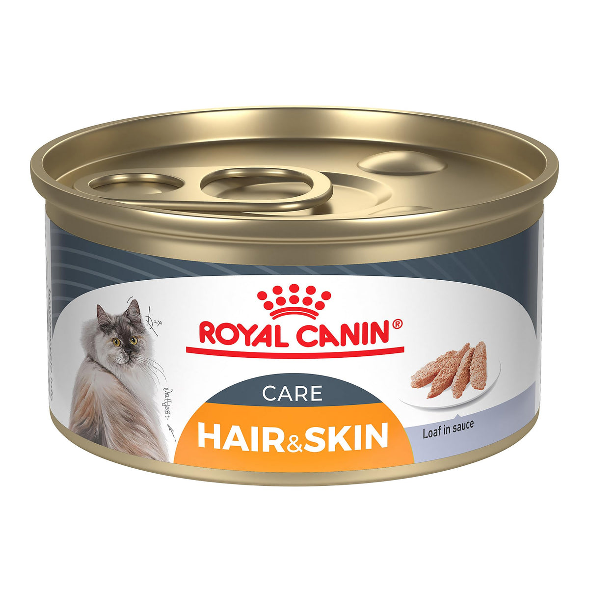 Royal Canin, alimento en lata para cuidado del pelo y la piel.
