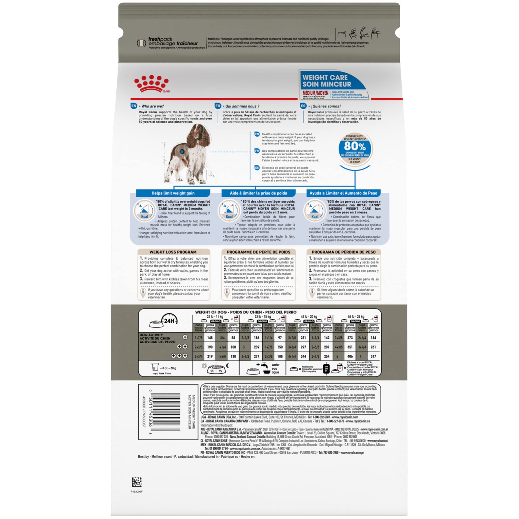 ROYAL CANIN Cuidado de Peso Medio, estilo de vida activo para perros medianos