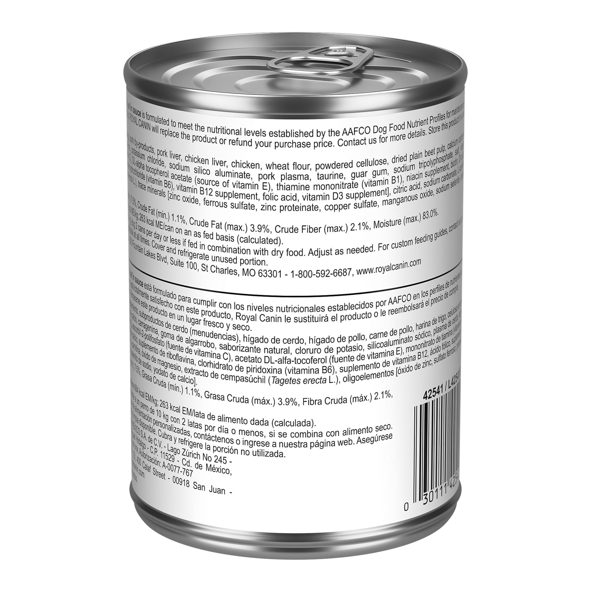 Royal Canin Cuidado de Peso: servicio diario en salsa para peso equilibrado y salud.