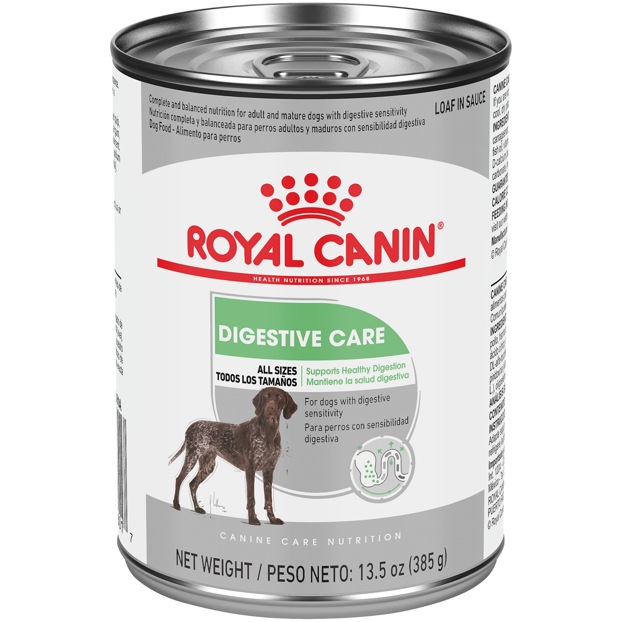 Lata en salsa de Royal Canin Digestive Care para estómago sensible.