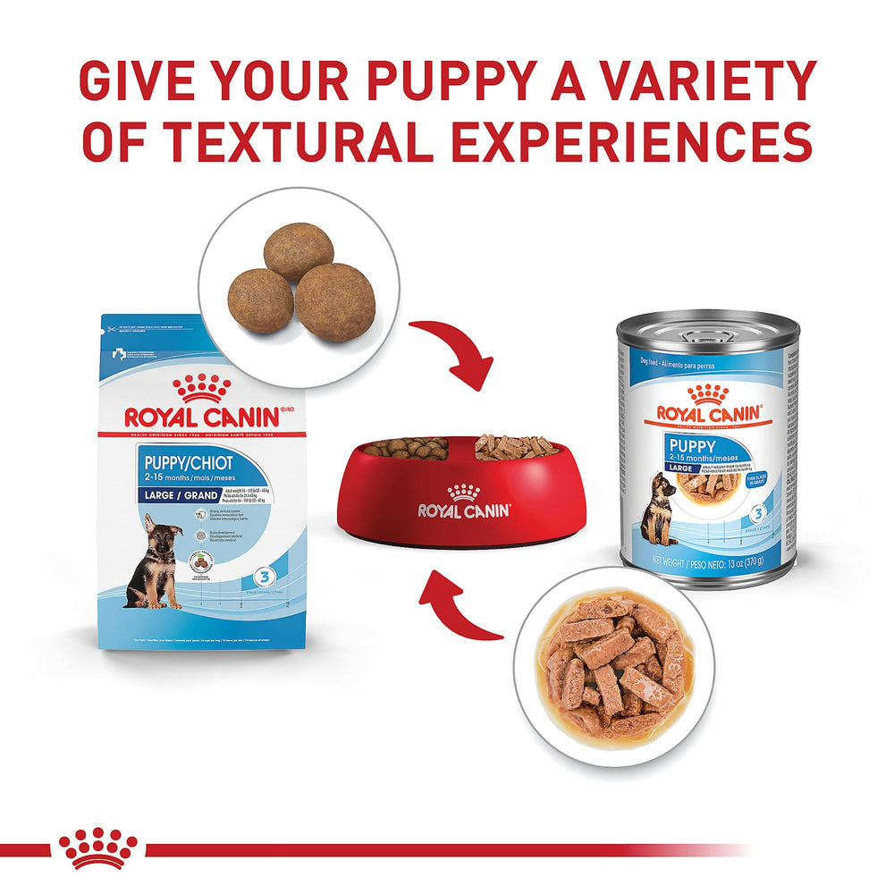 ROYAL CANIN Tamaño Grande Cachorro: apoyo de energía y crecimiento durante la etapa de desarrollo.