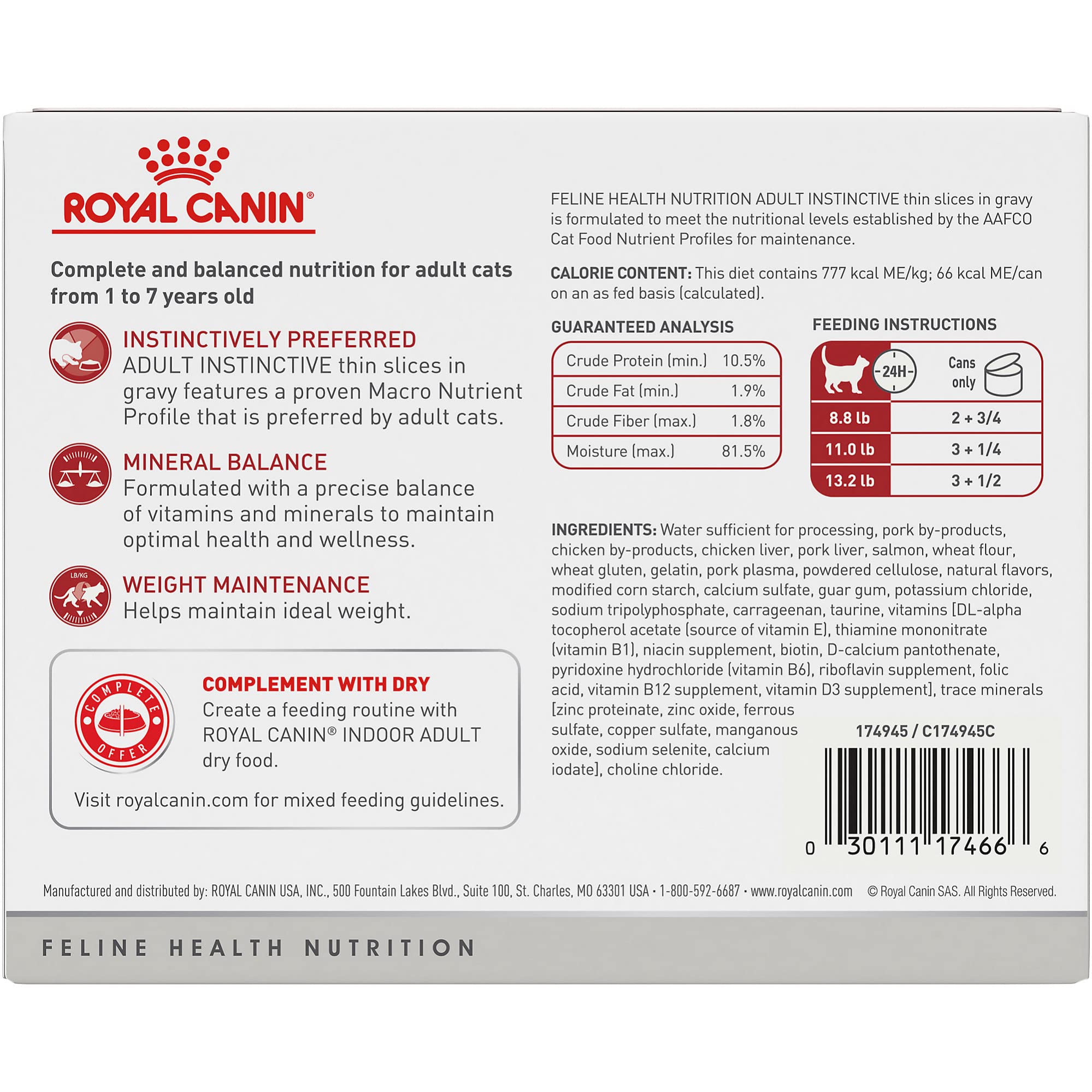 Royal Canin comida húmeda en salsa para gato, textura suave para comer fácilmente.