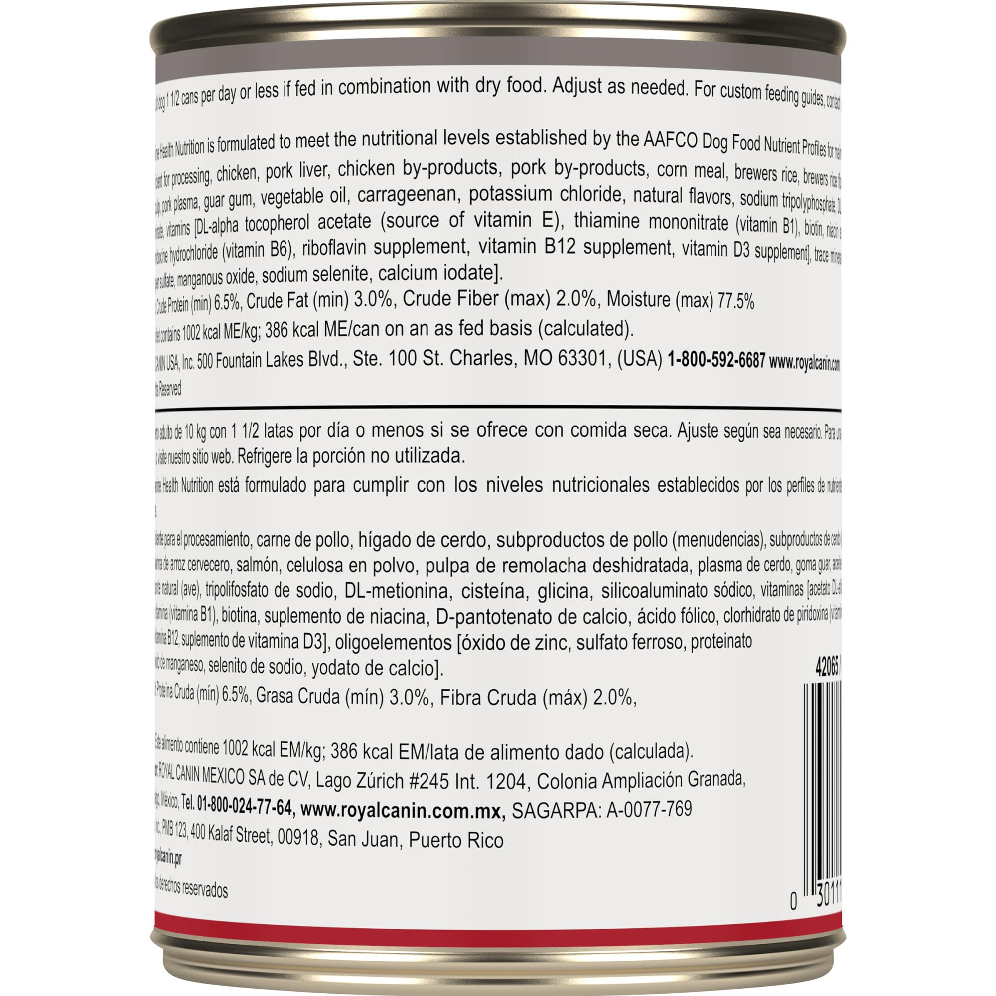 Royal Canin gel-perro-adulto-servicio-porciones: porciones fáciles para porcionar rápida y limpia.