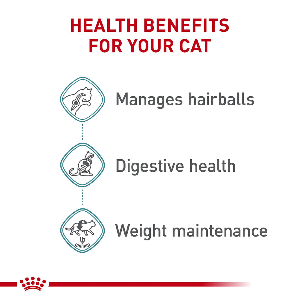 ROYAL CANIN Hairball Care Textura suave, ideal para gatos que prefieren comida húmeda