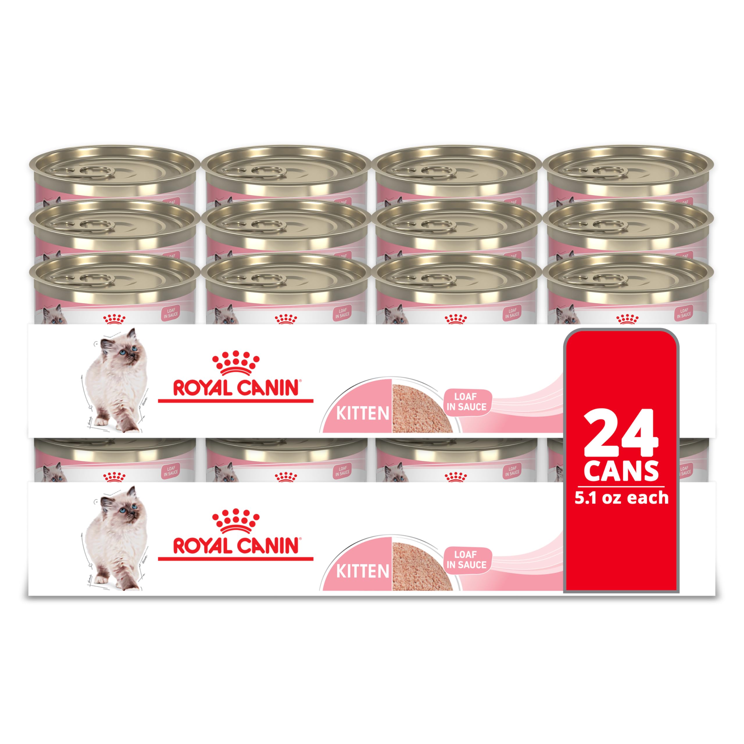 Royal Canin para gatitos en salsa, envase lata.
