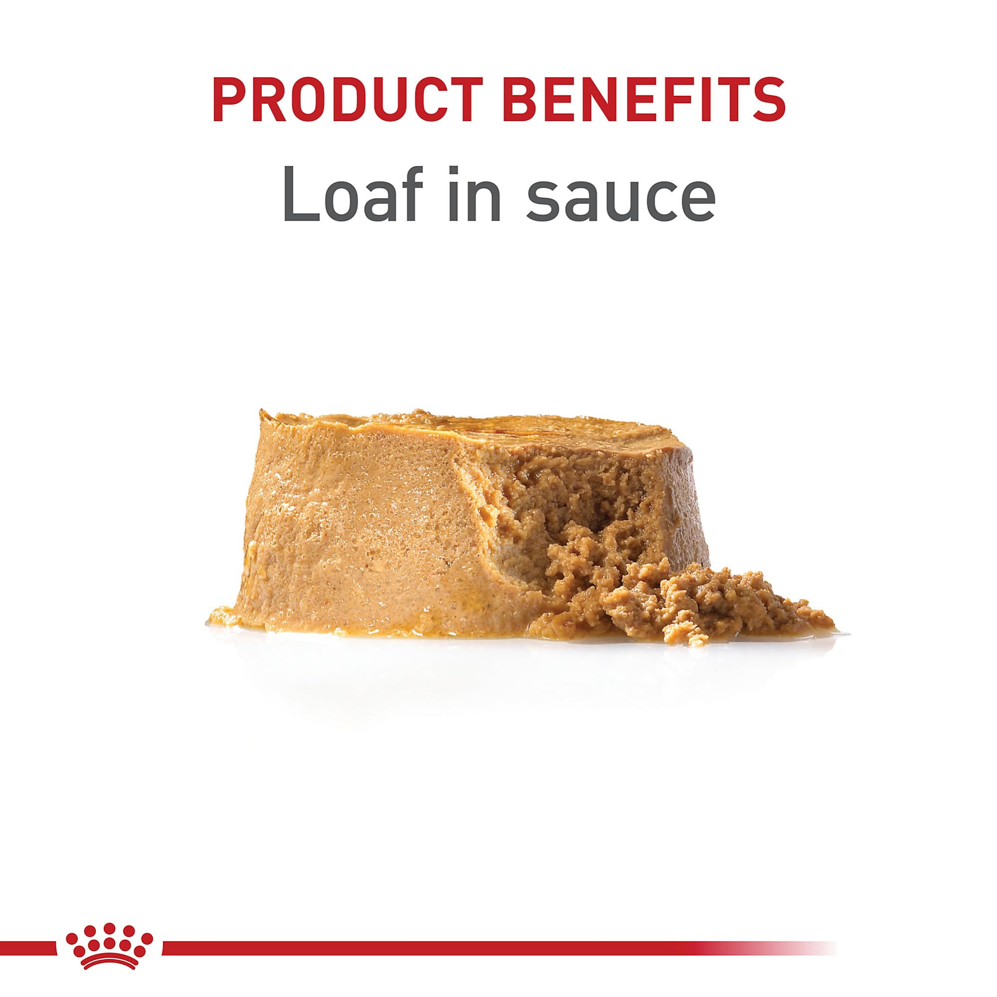 Royal Canin paté en salsa para cachorro, presentación apetitosa para estimular el consumo.