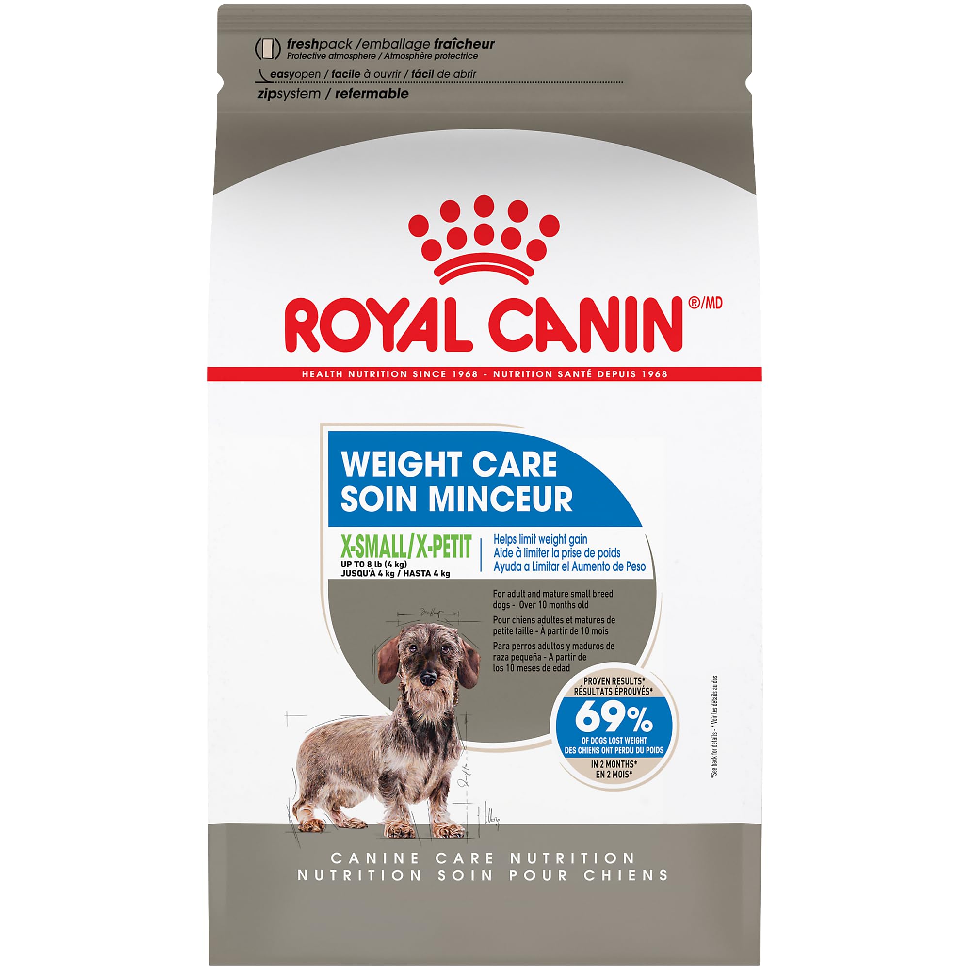 Royal Canin Peso Extra Pequeño, bolsa de 1 kg, nutrición equilibrada para razas muy pequeñas.
