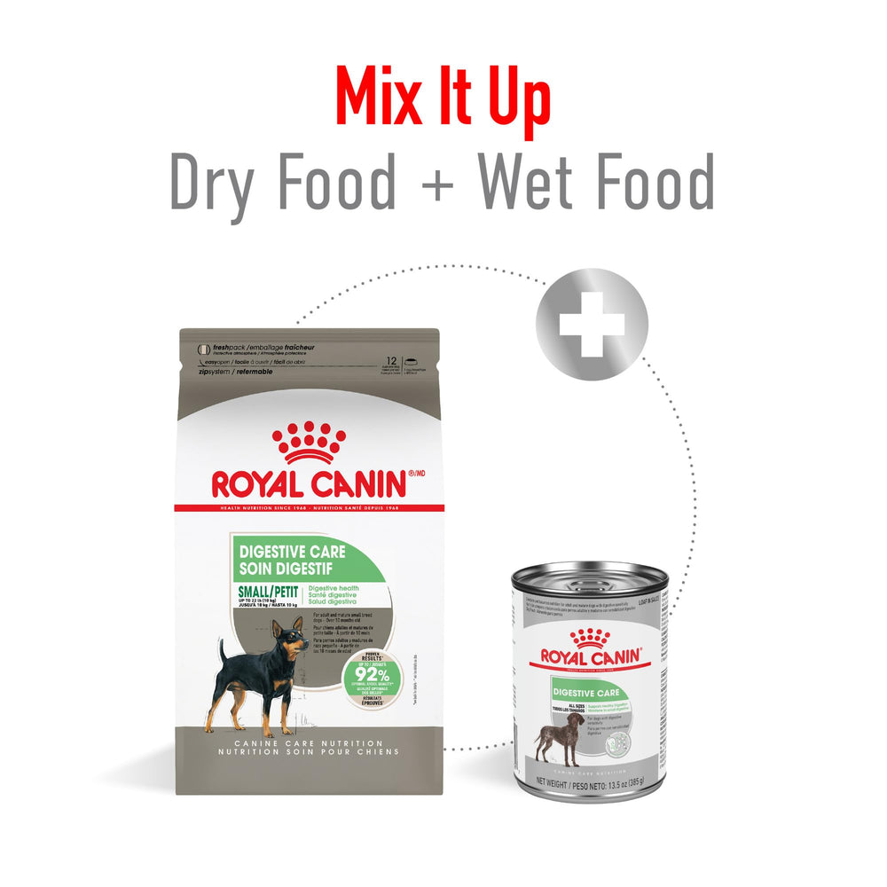 Royal Canin con prebióticos y fibras para apoyar la digestión en perros pequeños