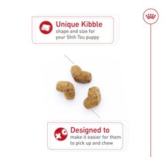 ROYAL CANIN Shih Tzu Puppy, comida servida en tazón para hábitos de alimentación.