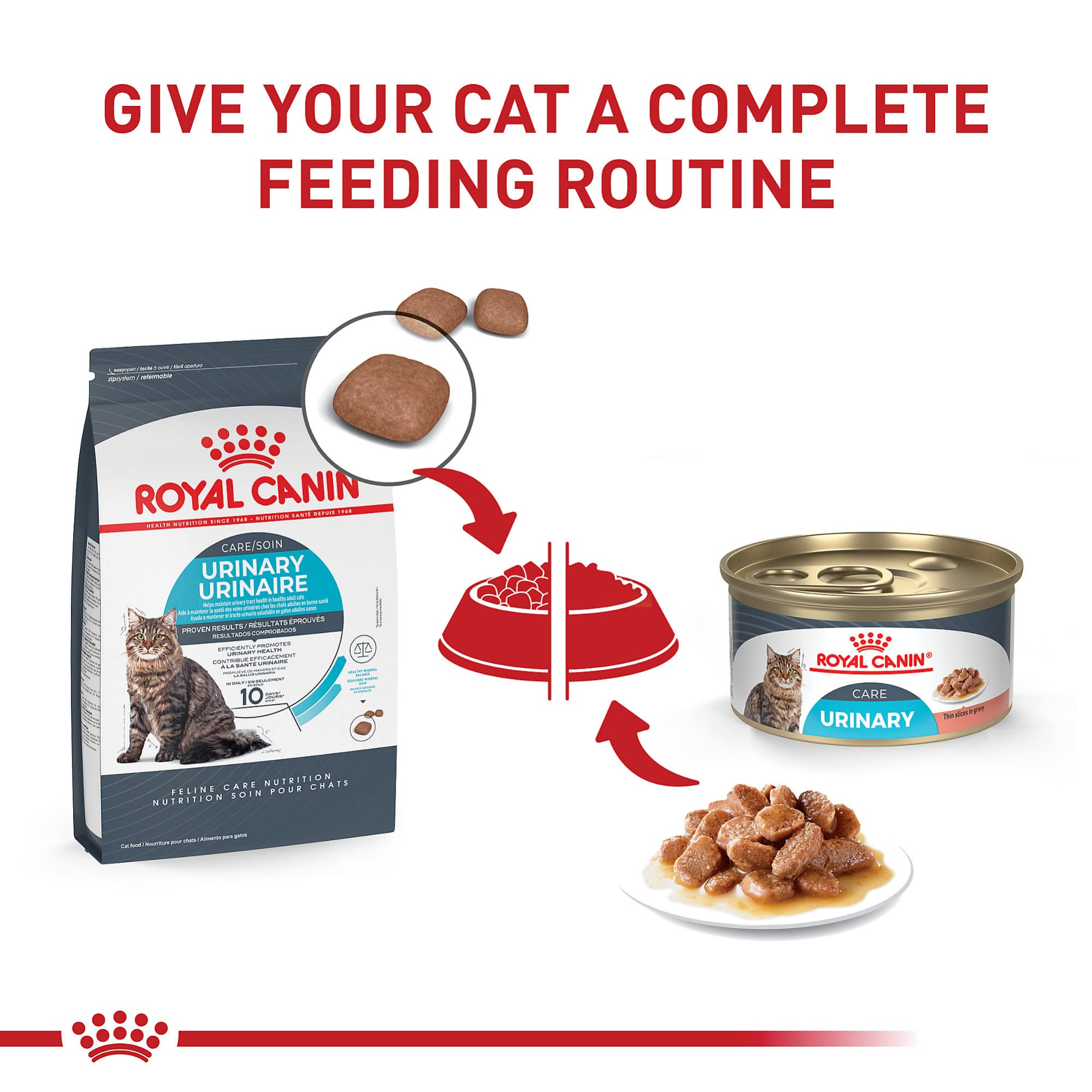 Se recomienda consultar al veterinario para elegir la fórmula ROYAL CANIN Urinary Care.