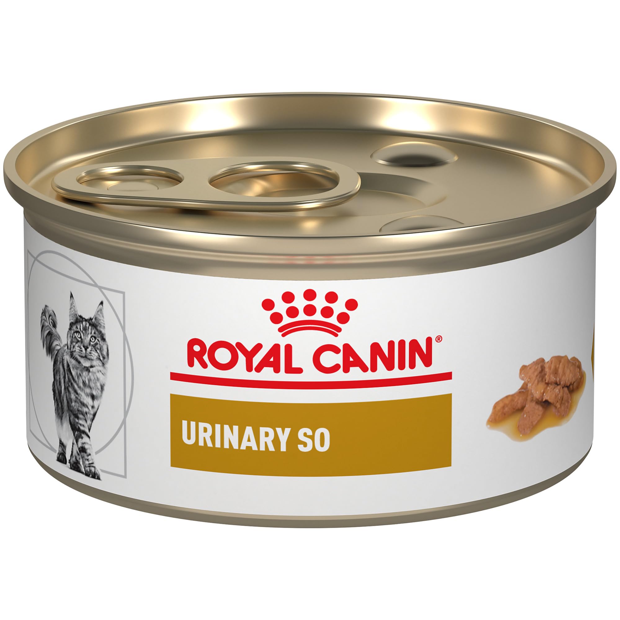 Royal Canin Urinary SO, trozos en salsa en pack 24 para apoyar la salud urinaria.