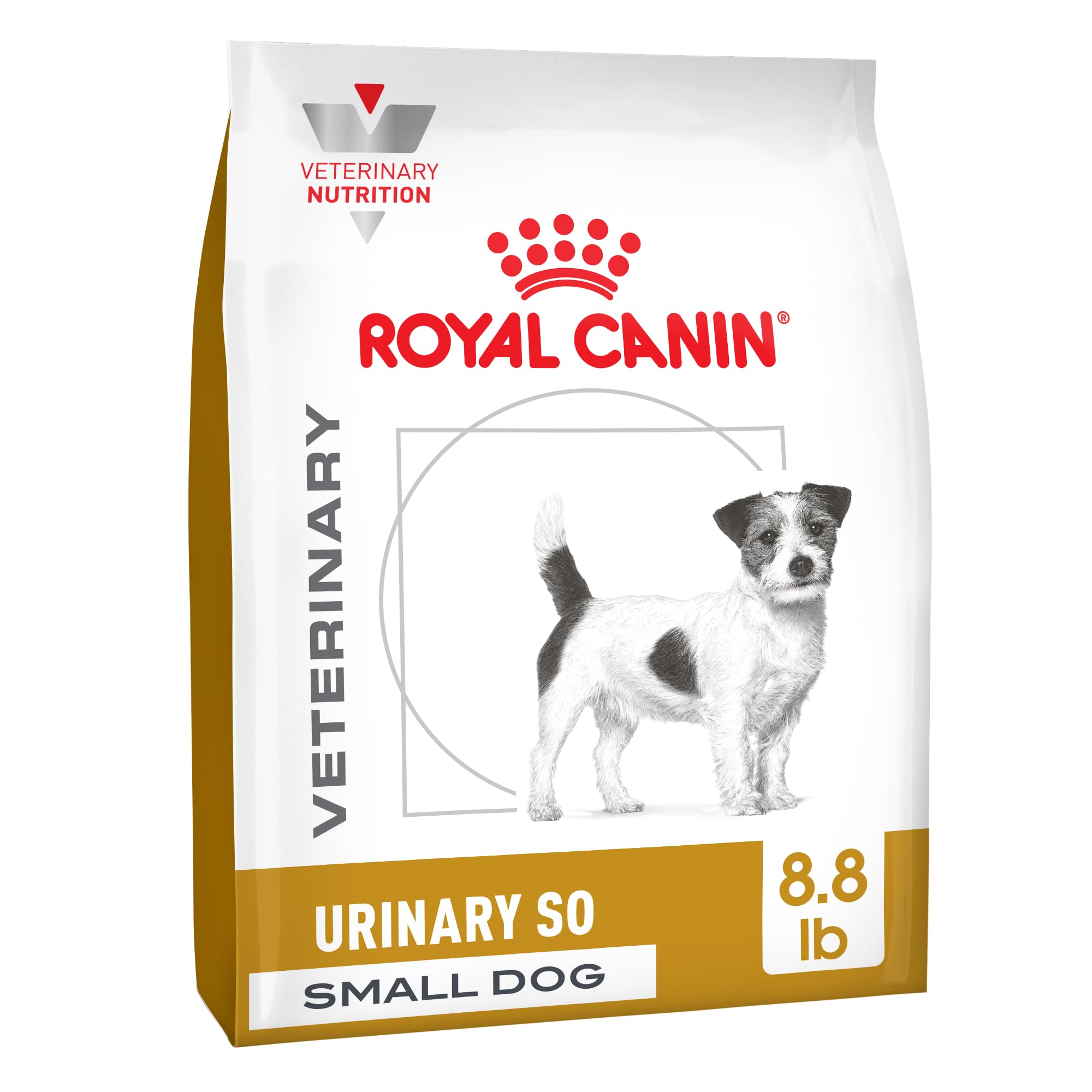 Royal Canin Urinary SO para perro pequeño, croquetas visibles que apoyan la salud urinaria.
