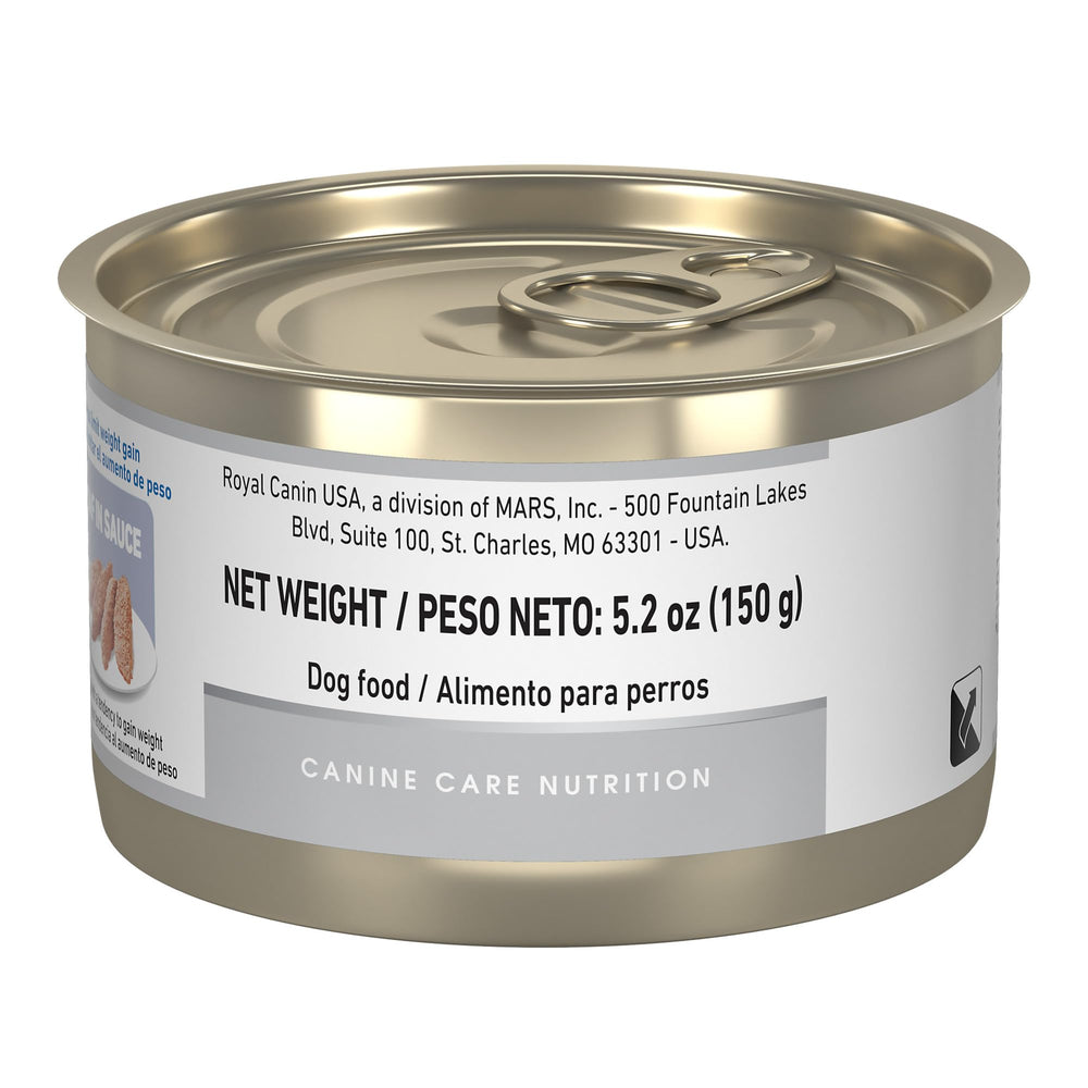 Royal Canin Weight Care, textura paté en salsa: nutrición completa para adultos.