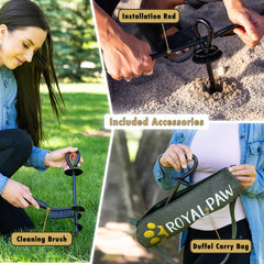 ROYAL PAW accesorios incluidos: kit completo para instalación rápida