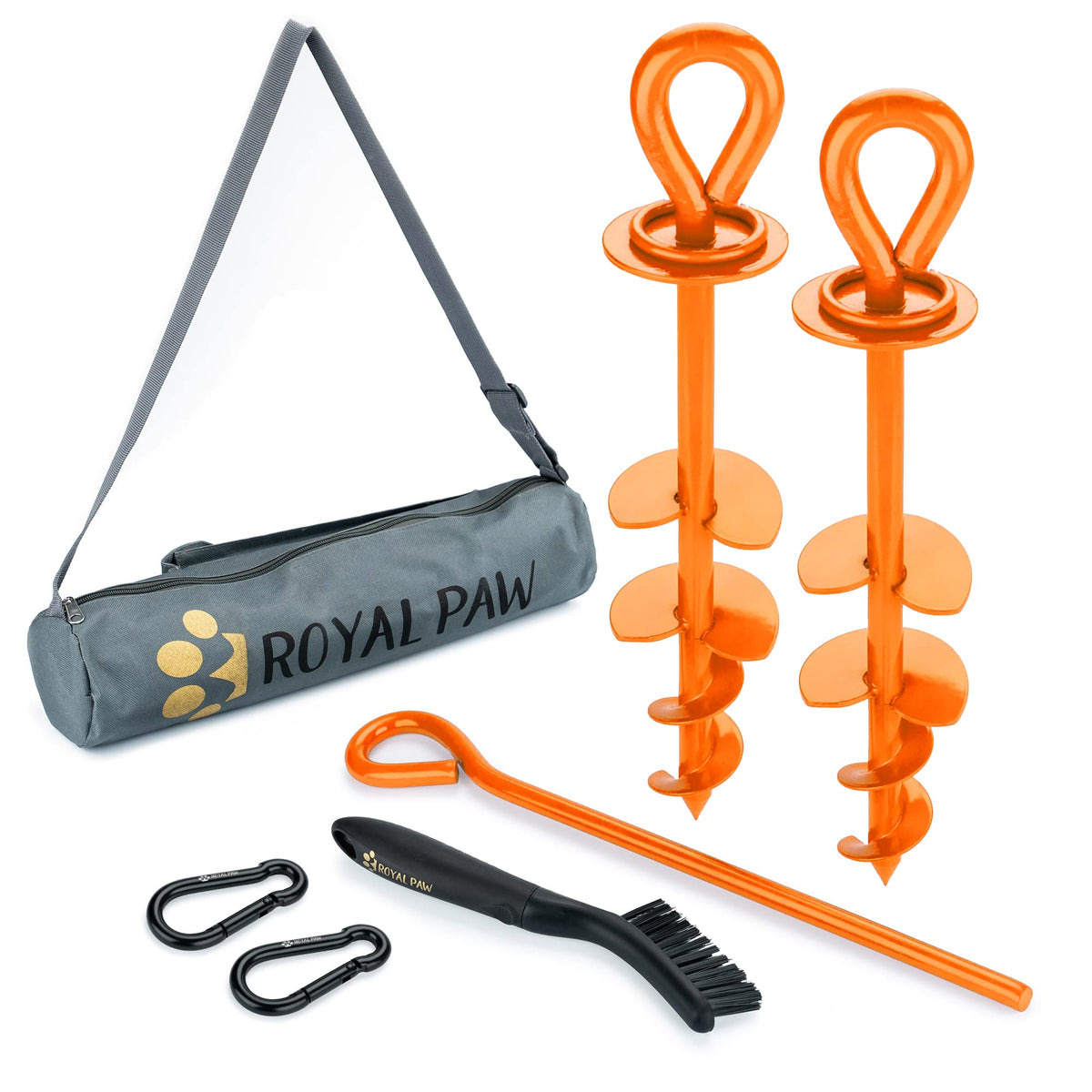 ROYAL PAW estaca amarre para perros grandes en jardín brinda seguridad y tranquilidad.