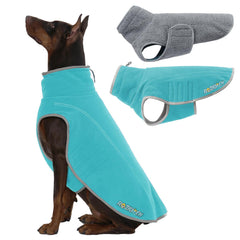 ROZKITCH abrigo reversible 2 en 1 para perro, cambio de forro felpa y sherpa.