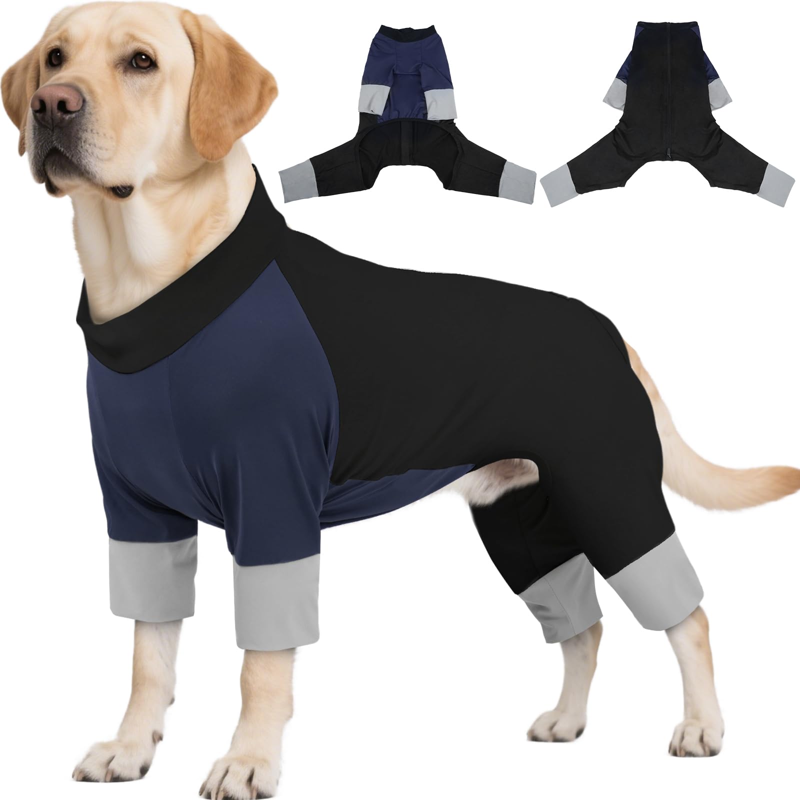 Camiseta ROZKITCH con protección UV 50 para perro, cierre trasero fácil de colocar.