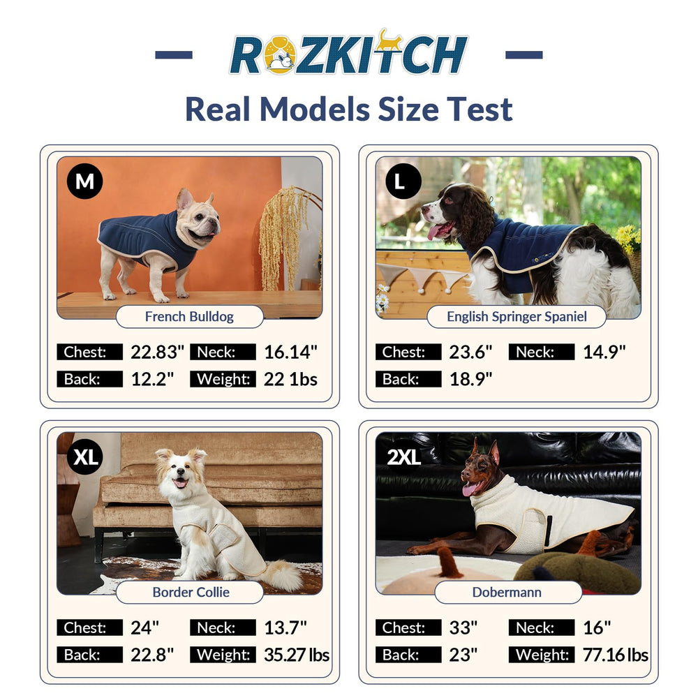 ROZKITCH diseño resistente al viento para perros grandes, ideal para caminatas.