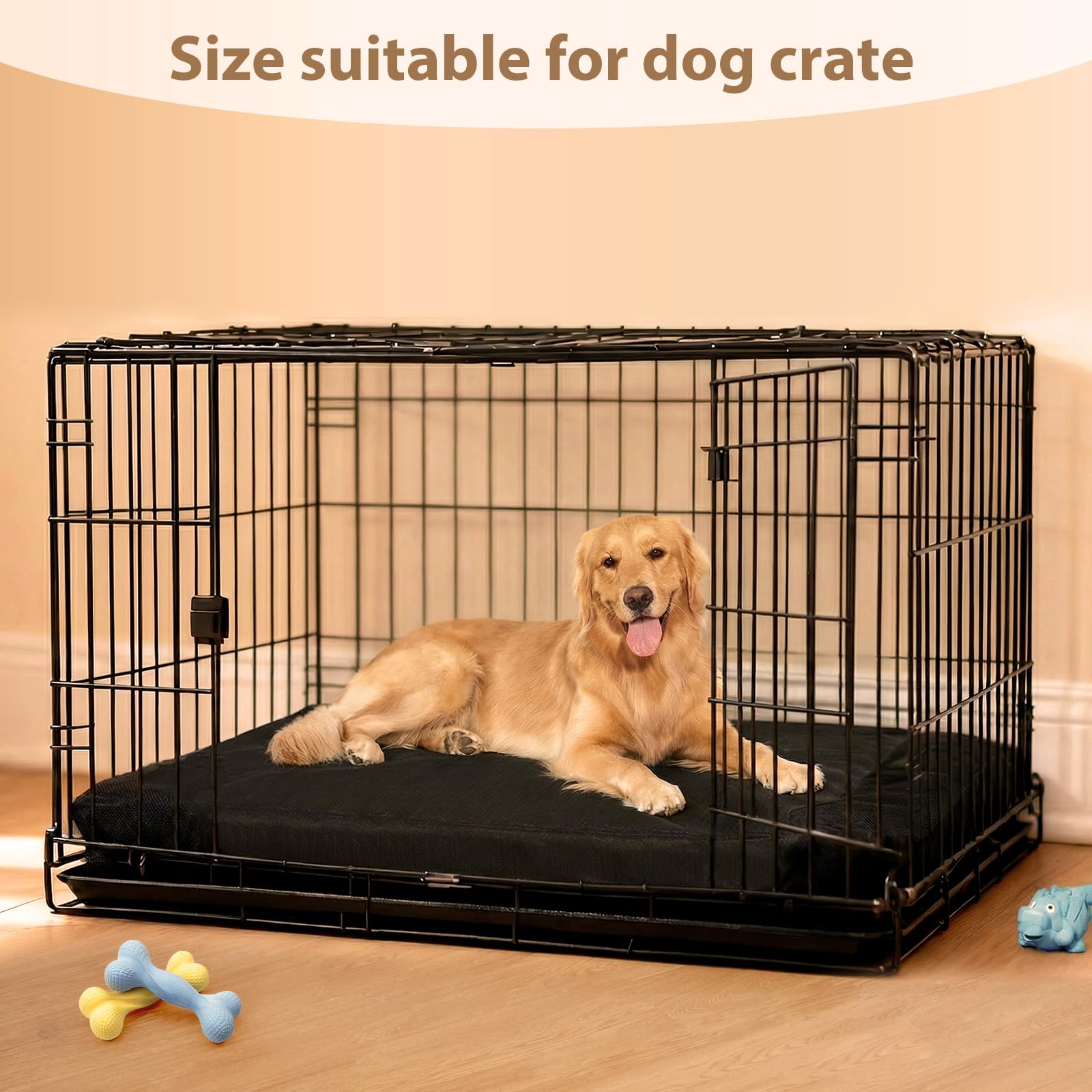 RRPETHOME cama para perro indestructible, dimensiones grandes para razas grandes.