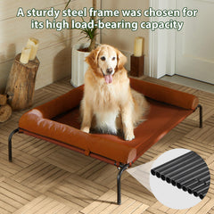 RRPETHOME cama para exterior con estructura metalica duradera.
