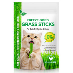RSGRT palitos de hierba para gatos 60 g, masticables y sabrosos para mimos y juego