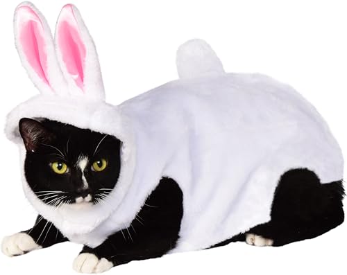 Rubies disfraz conejo mascota grande con orejas rosadas para juegos tiernos.