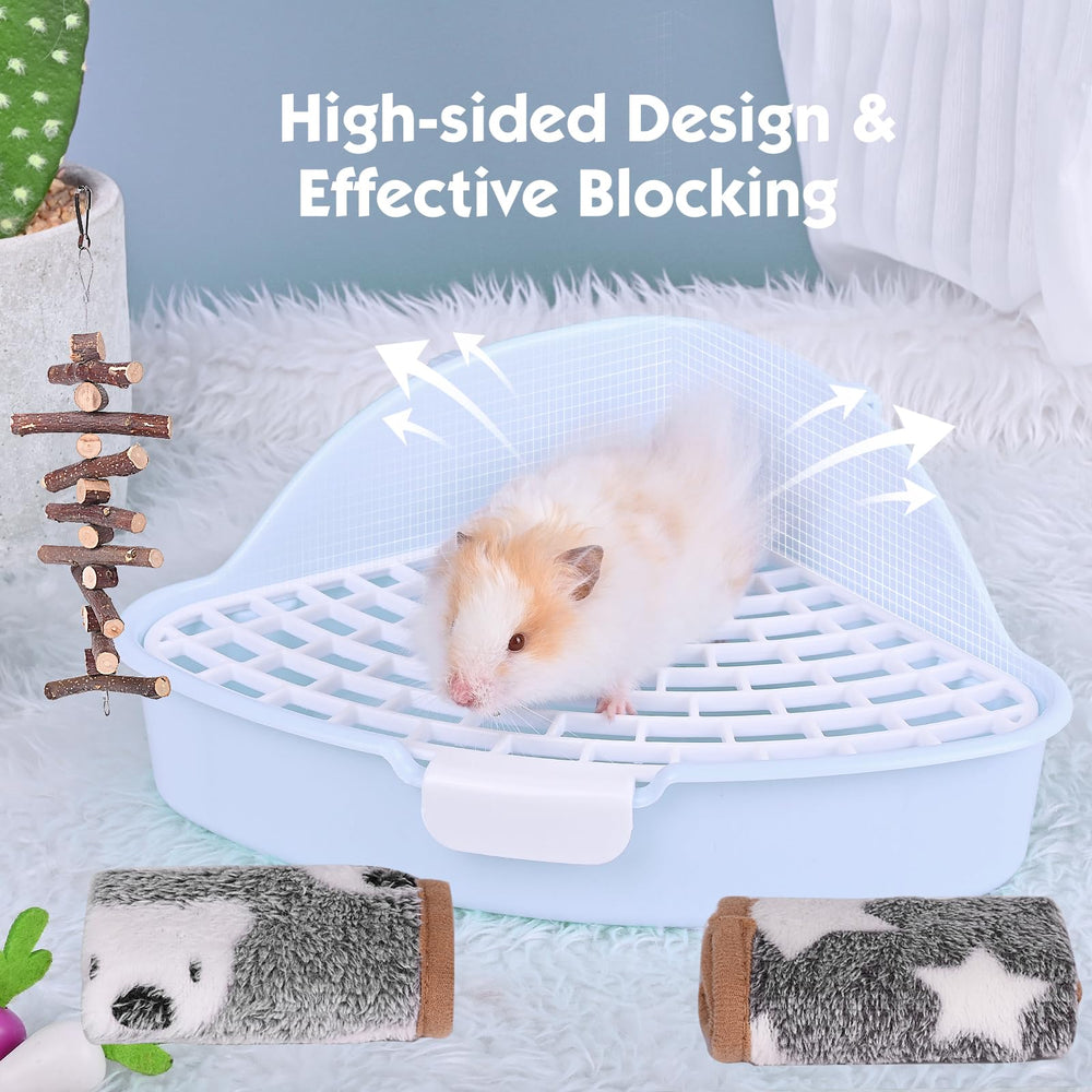 RUBYHOME bandeja triangular, malla integrada, facilita la limpieza y recogida del desecho.