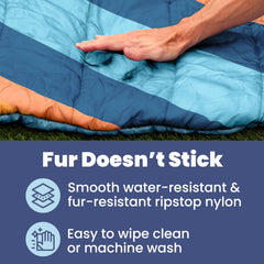 Cama de viaje Rubyloo compacta y fácil de guardar
