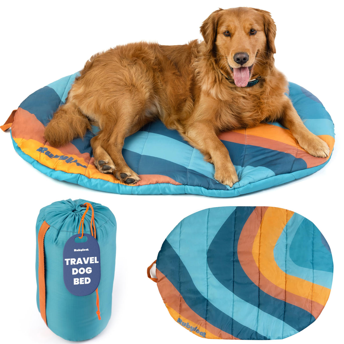 Cama Rubyloo para perros plegable, ideal para viajar y transportar