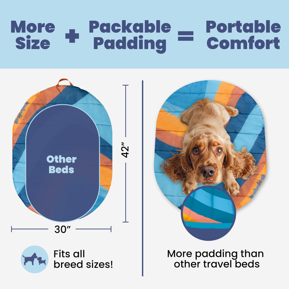 Cama Rubyloo para perros, resistente al agua para uso exterior