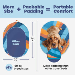 Cama Rubyloo para perros, resistente al agua para uso exterior