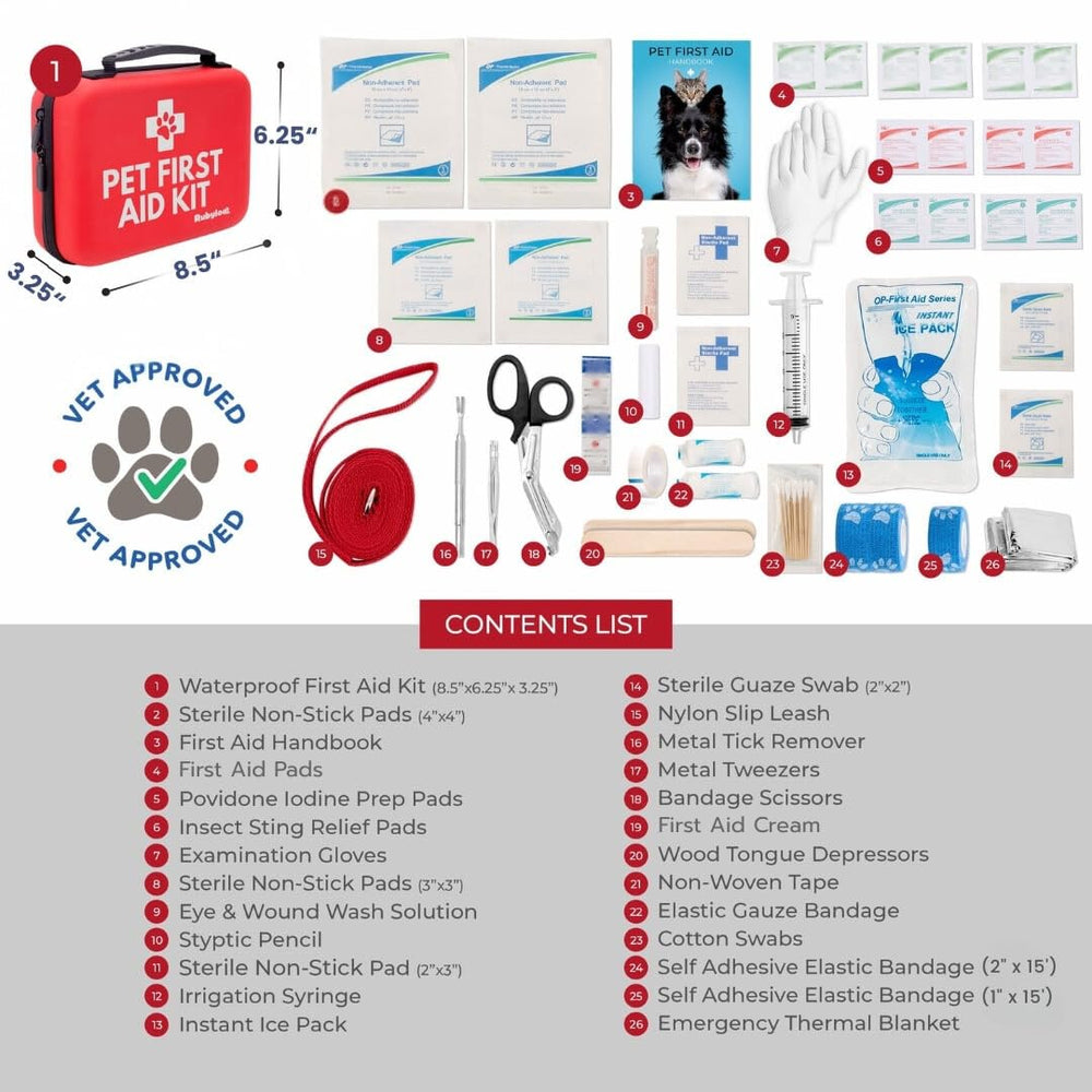 Kit de viaje compacto RubyLoo para salidas al aire libre con perro