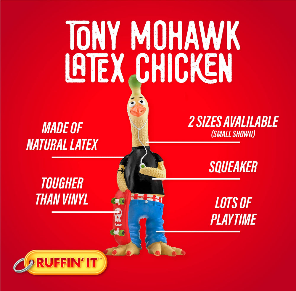 Ruffin' It Tony Mohawk: juguete en forma de pollo para juegos de tira y afloje