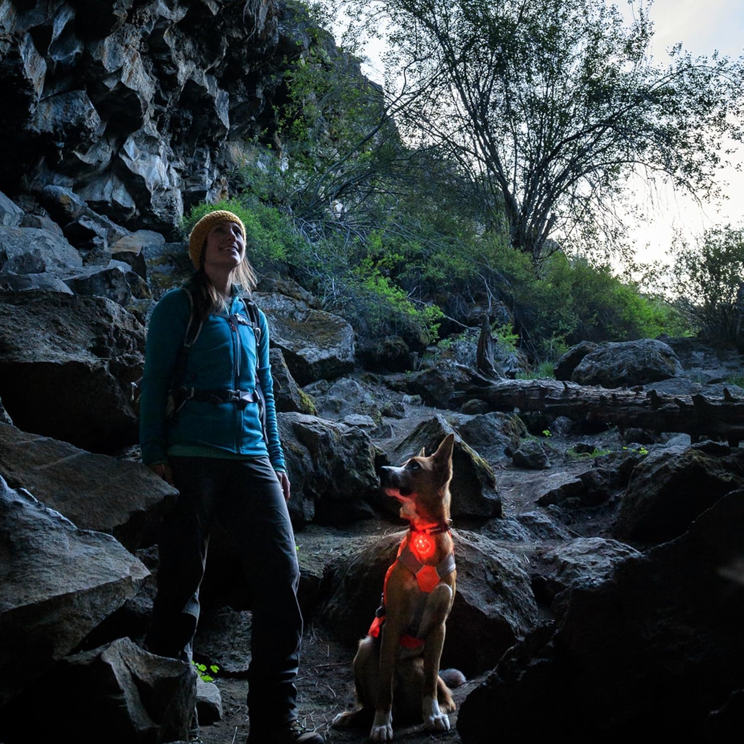 Ruffwear Beacon incluye cable de carga USB.