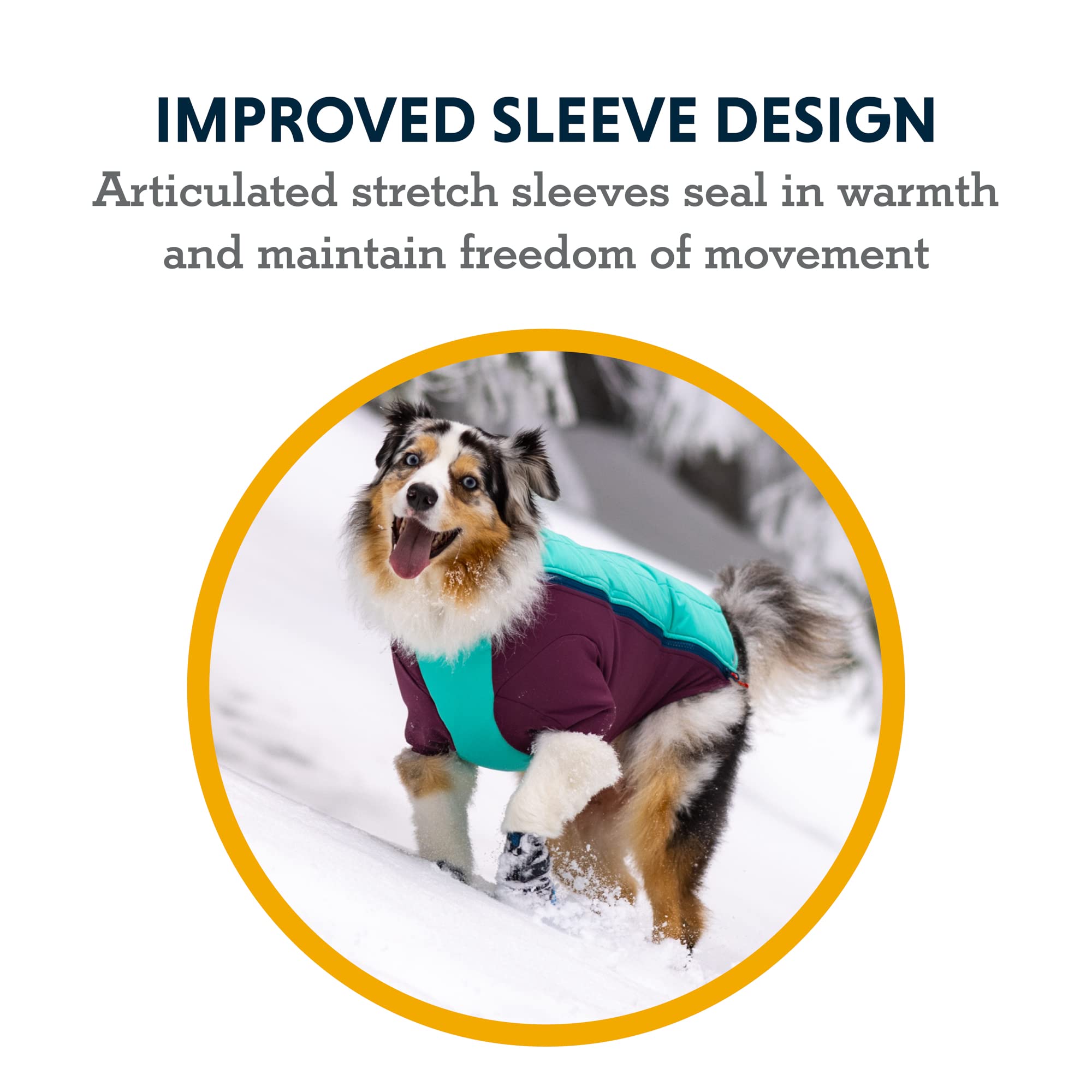 Ruffwear Powder Hound: tejido softshell 75D resistente al viento para salidas diarias.