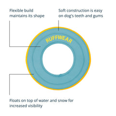 Ruffwear Hydro Plane Frisbee anillo grande facilita recogerlo
